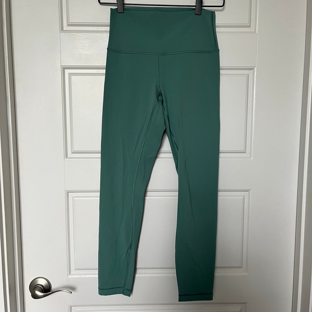 Lululemon Wunder Under High-Rise 25" Full-On Luxtreme Tidewater Teal Sz 6